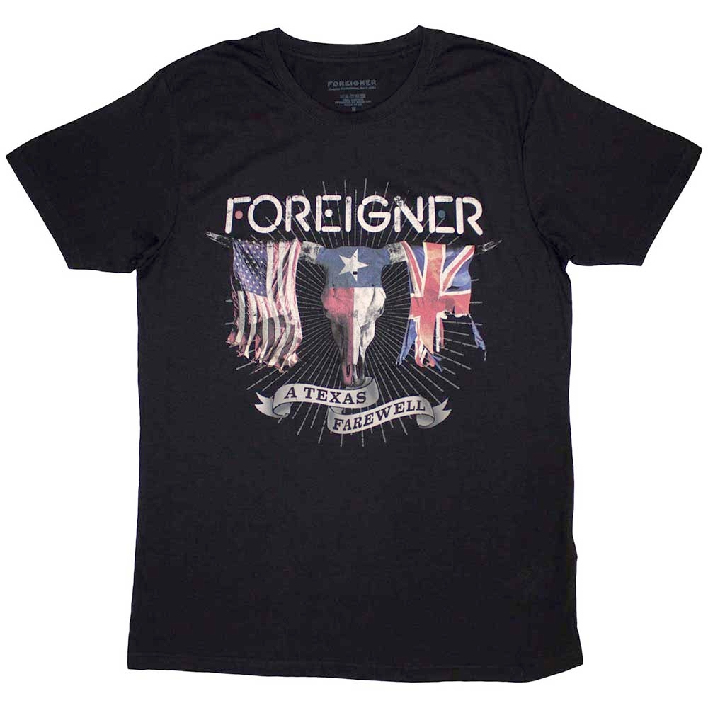 Foreigner - Texas Farewell Heren Tshirt - Zwart